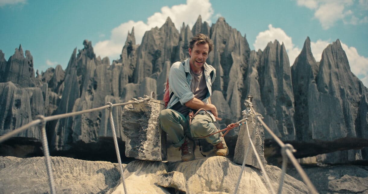 Auf Klettertour in den messerscharfen Felsen von Tsingy in Madagaskar