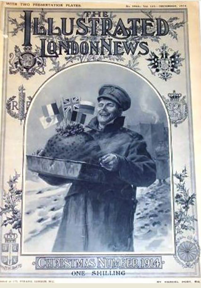 Bericht über Weihnachten an der Front im 1. Weltkrieg, in Illustrated London News, 1914