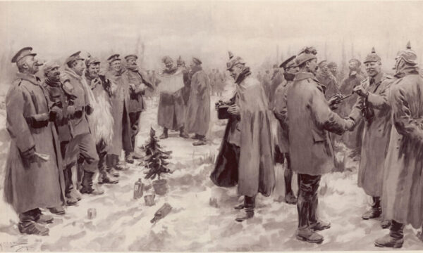 Fotos von der deutsch-französischen Front - Weihnachtsfriede 1914 - Bilder aus Illustrated London News erschienen am 9.1.1915