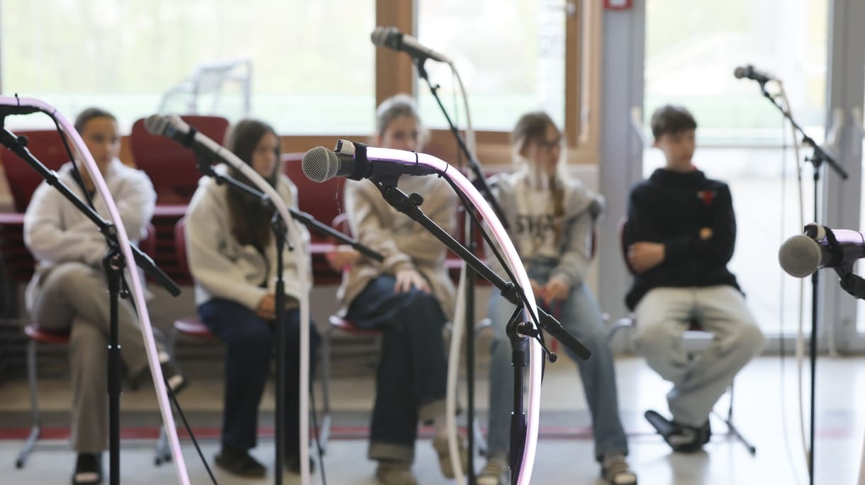 Szenenfoto aus einer Grazer Schulklasse bei 