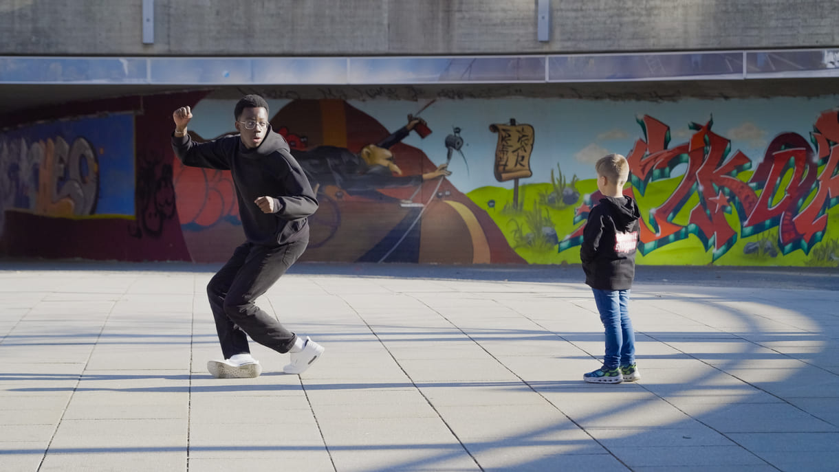 Foto aus dem Dreh zum Tanzvideo