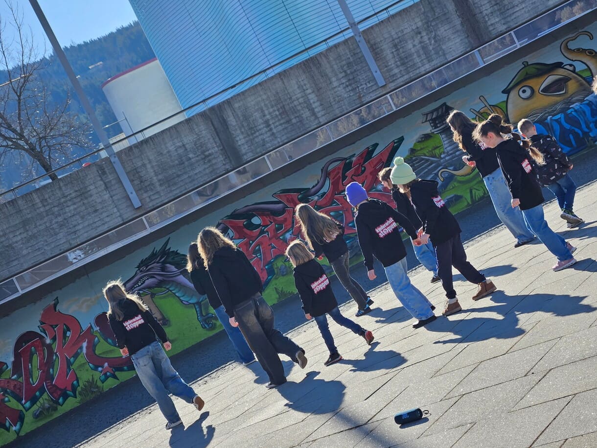 Foto aus dem Dreh zum Tanzvideo