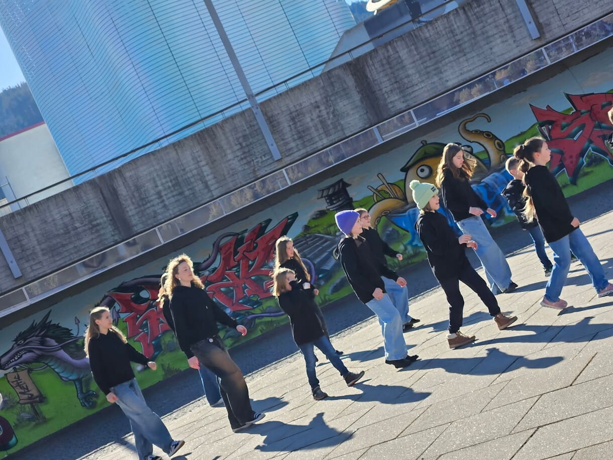 Foto aus dem Dreh zum Tanzvideo