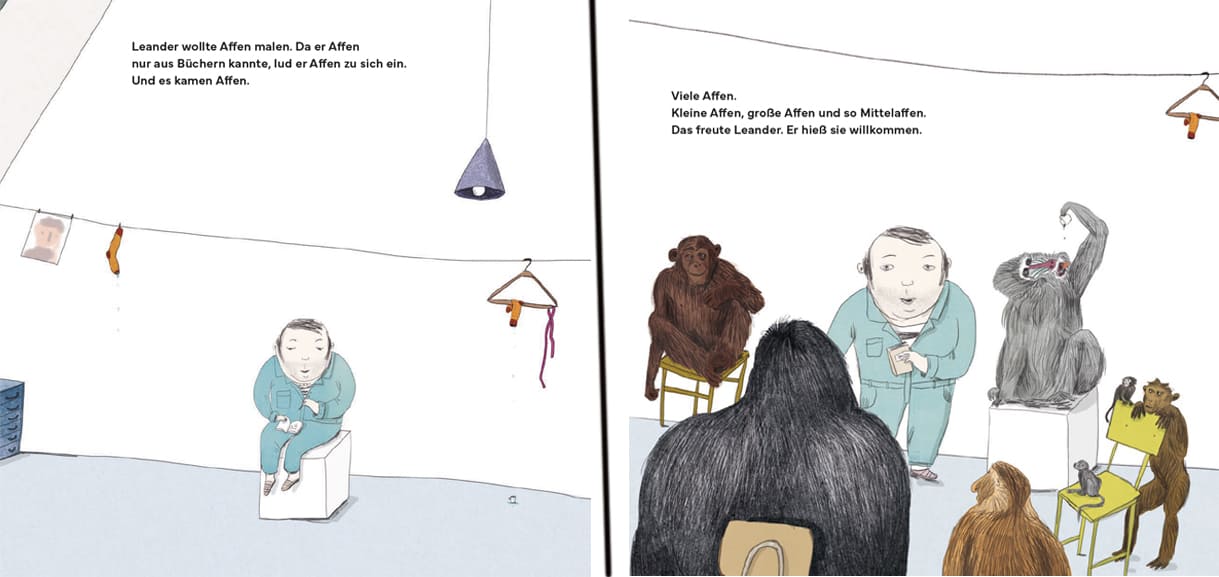 Zwei Seiten aus dem Bilderbuch 