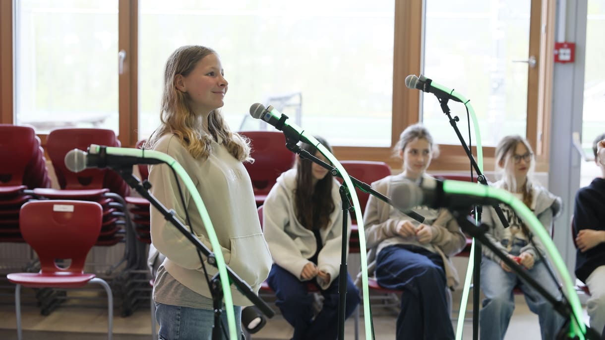 Szenenfoto aus einer Grazer Schulklasse bei 