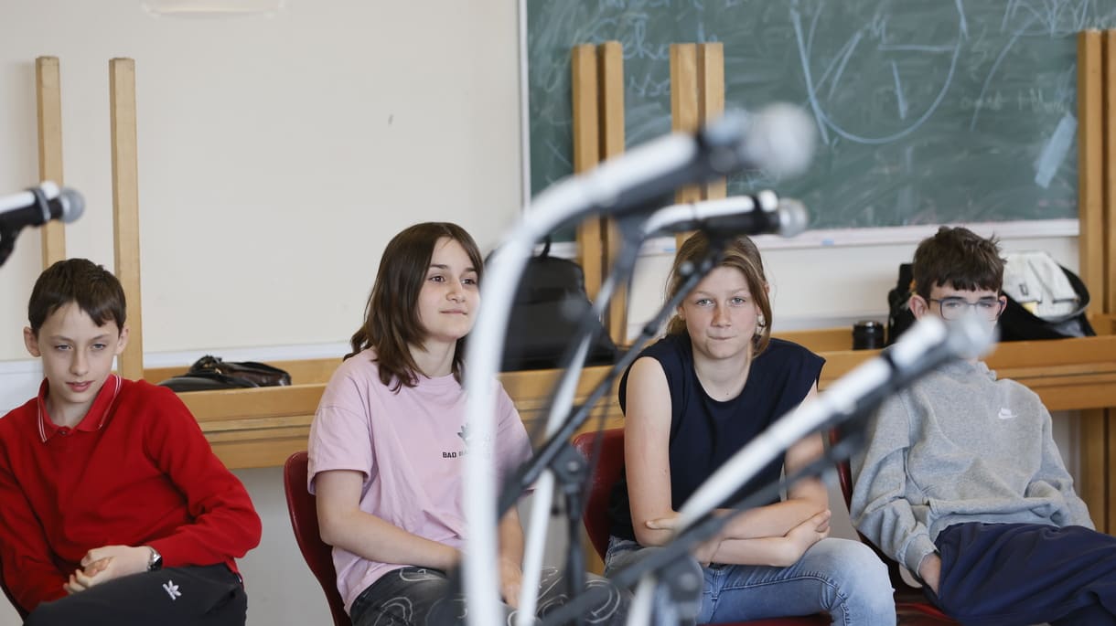 Szenenfoto aus einer Grazer Schulklasse bei 