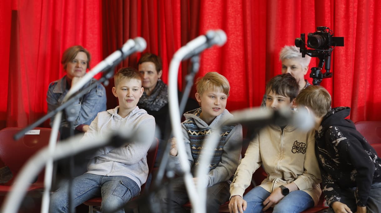 Szenenfoto aus einer Grazer Schulklasse bei 