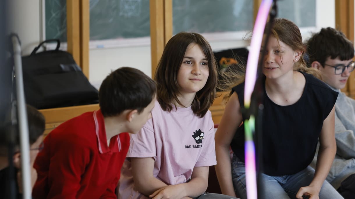 Szenenfoto aus einer Grazer Schulklasse bei 