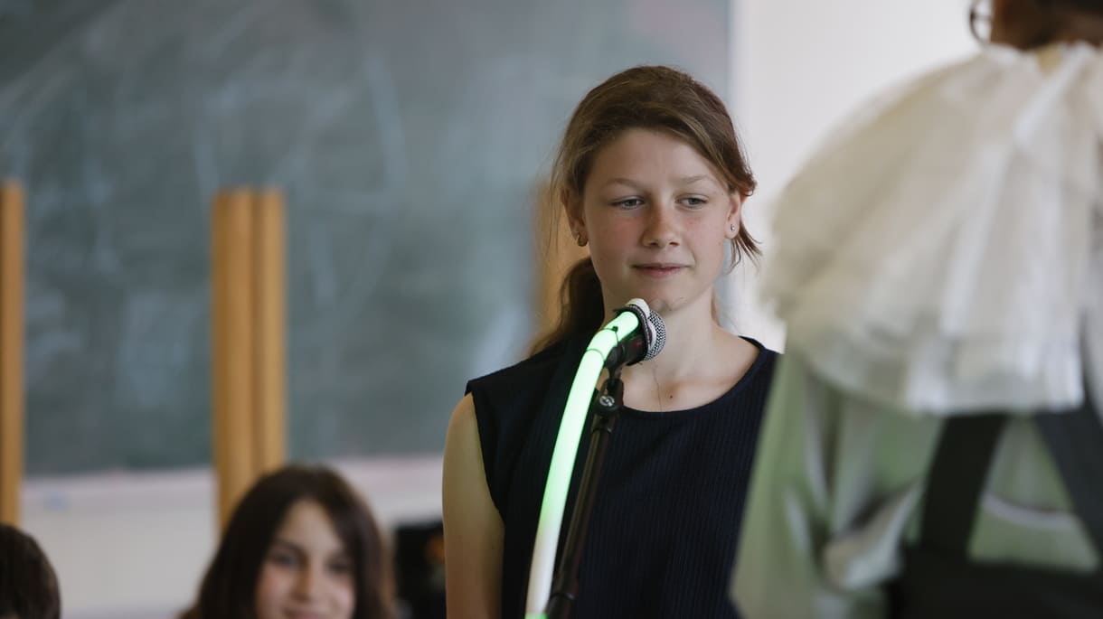 Szenenfoto aus einer Grazer Schulklasse bei 