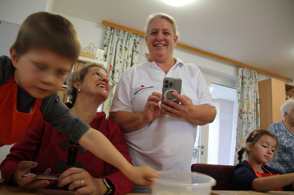 Eines der Kindergartenkinder wollte selber fotografieren: Hier eines dieser Fotos