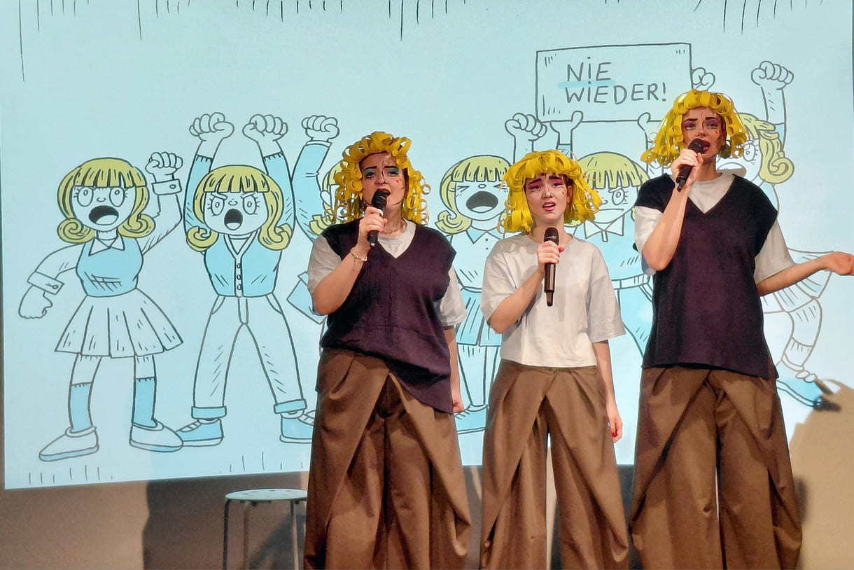 Szenenfoto aus einer Probe von "Agathe Bauer"