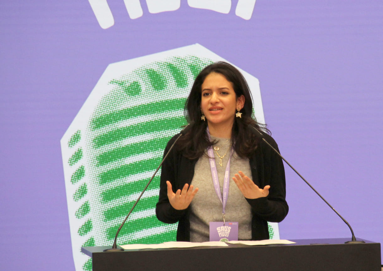 Aya Farhat aus der BAfEP - Bildungsanstalt für ElementarPädagogik Strebersdorf sprach Englisch (und Deutsch sowieso)