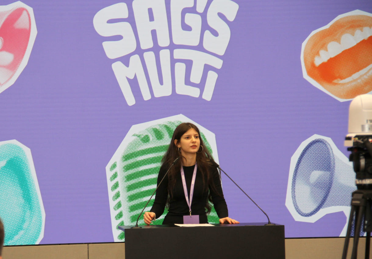 Catinca Militaru (Vienna European School) sprach Rumänisch - und natürlich Deutsch