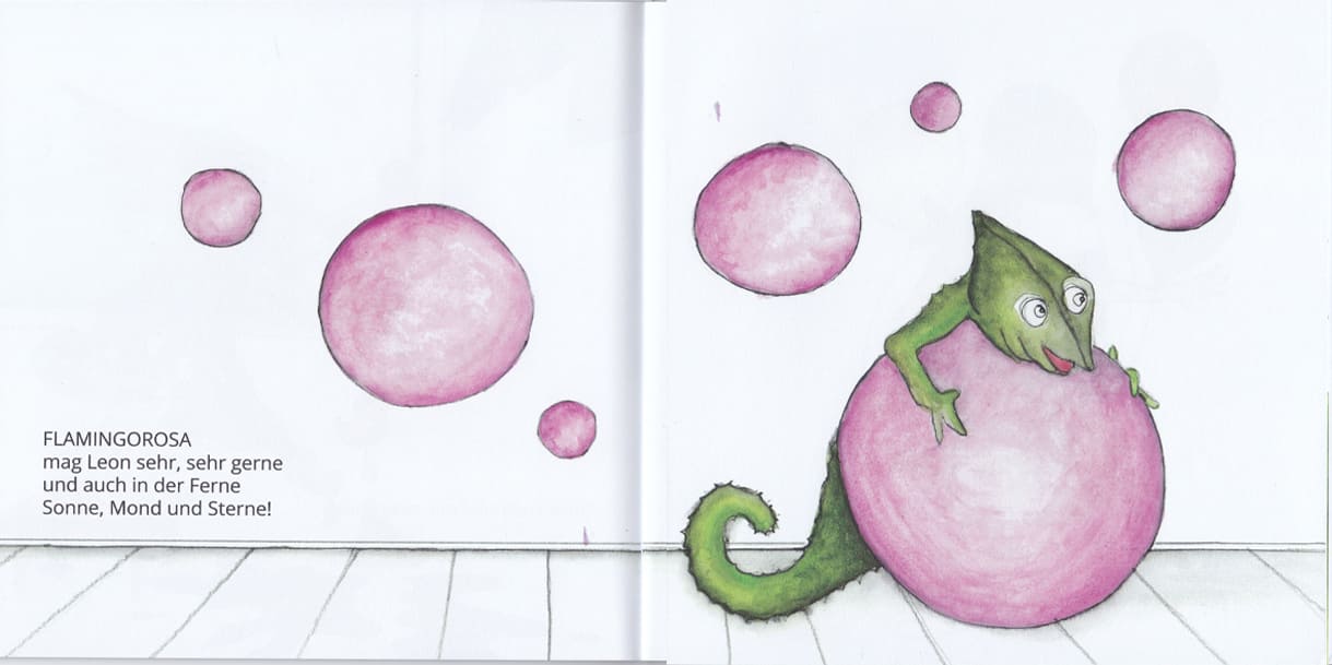 Doppelseite aus dem Buch "Wo ist Leon?"