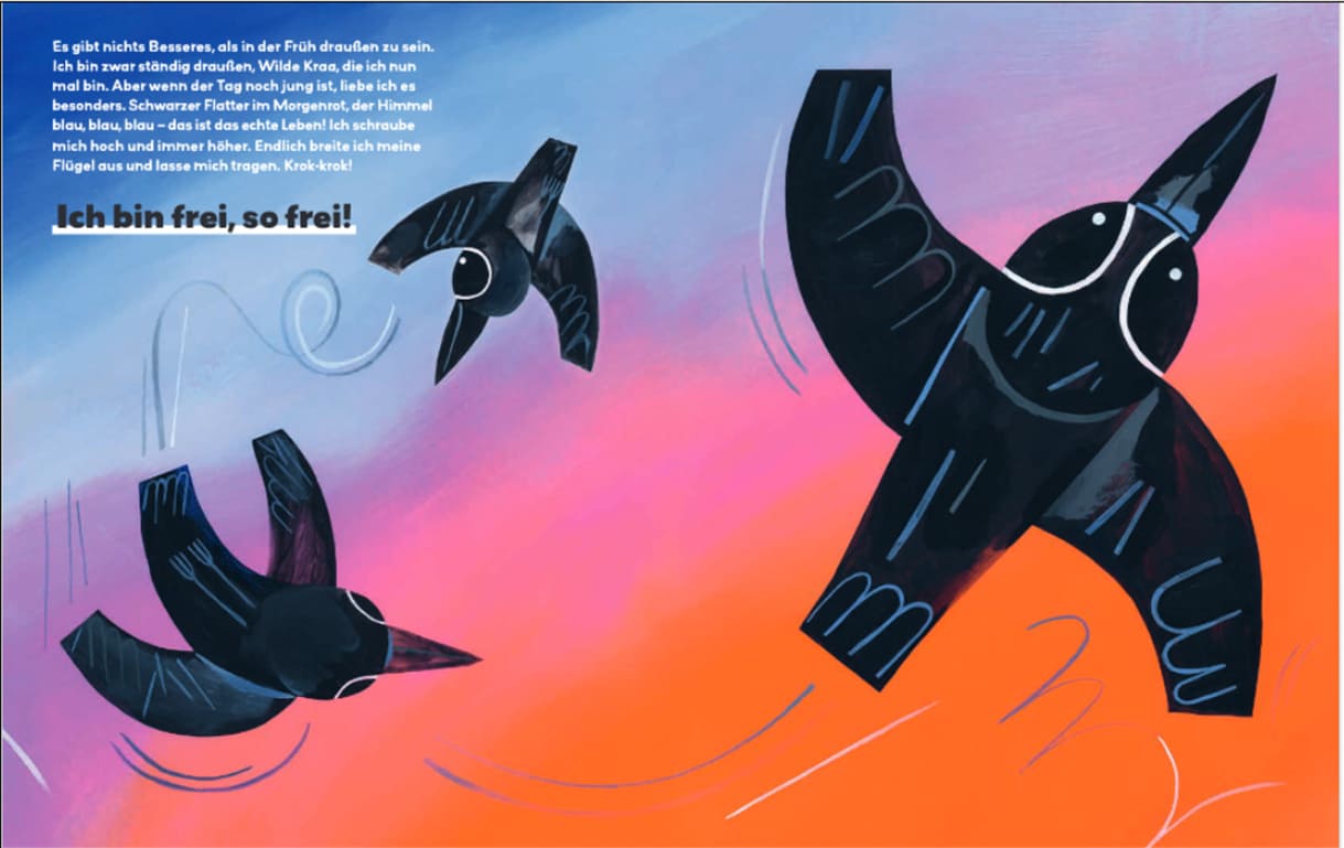 Doppelseite aus dem Bilderbuch 