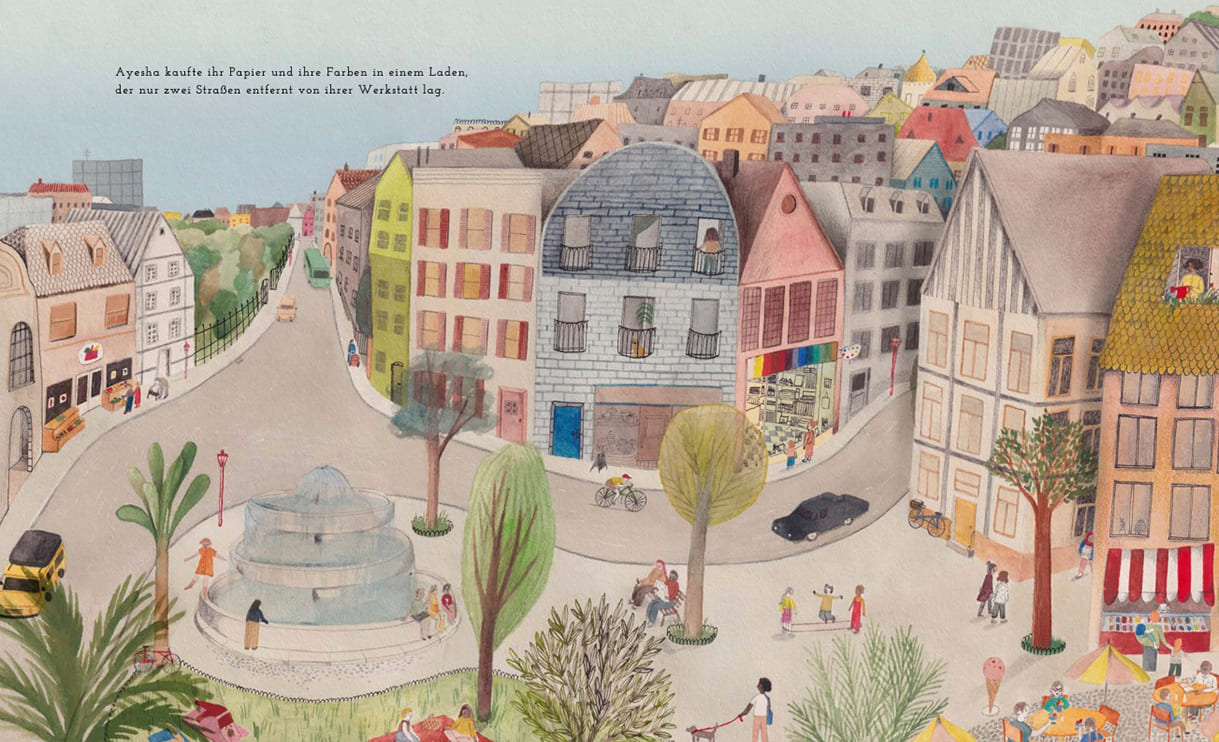 Doppelseite aus dem Bilderbuch 