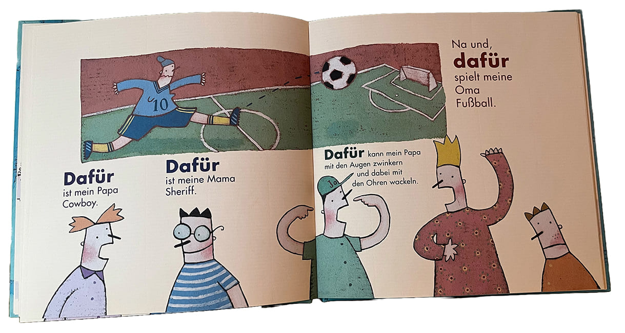 Doppelseite aus dem Bilderbuch 