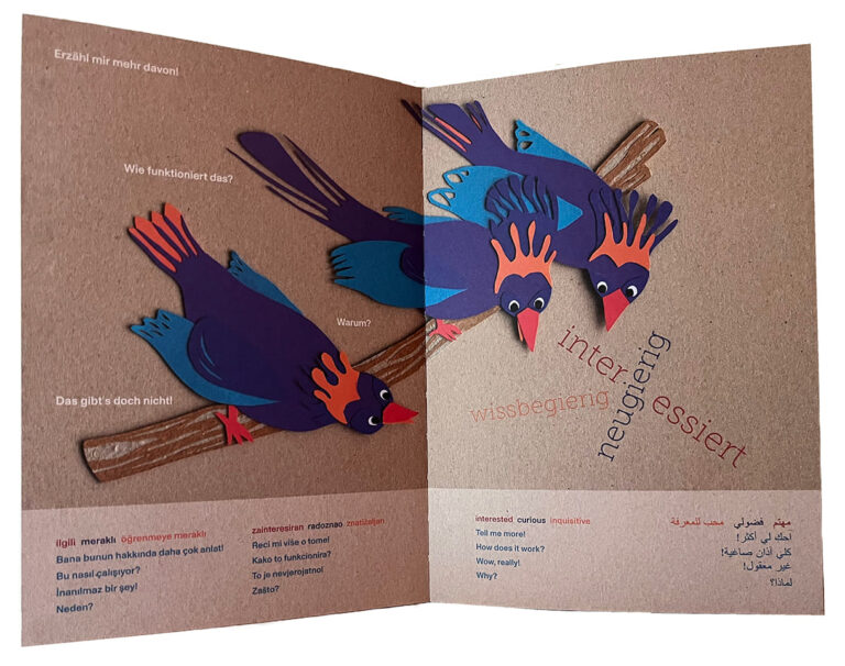 Doppelseite aus dem Bilderbuch "In mir drin ist's bunt"