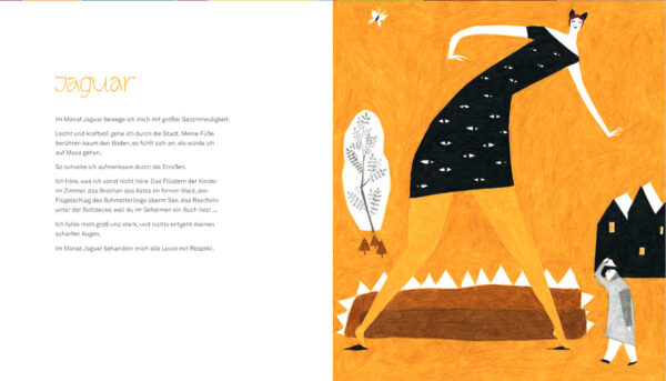 Doppelseite aus "Jaguar, Zebra, Nerz"