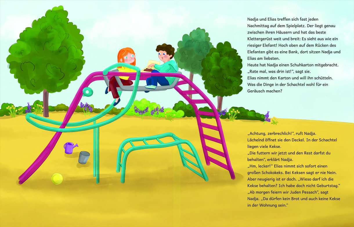 Doppelseite aus dem Bilderbuch 