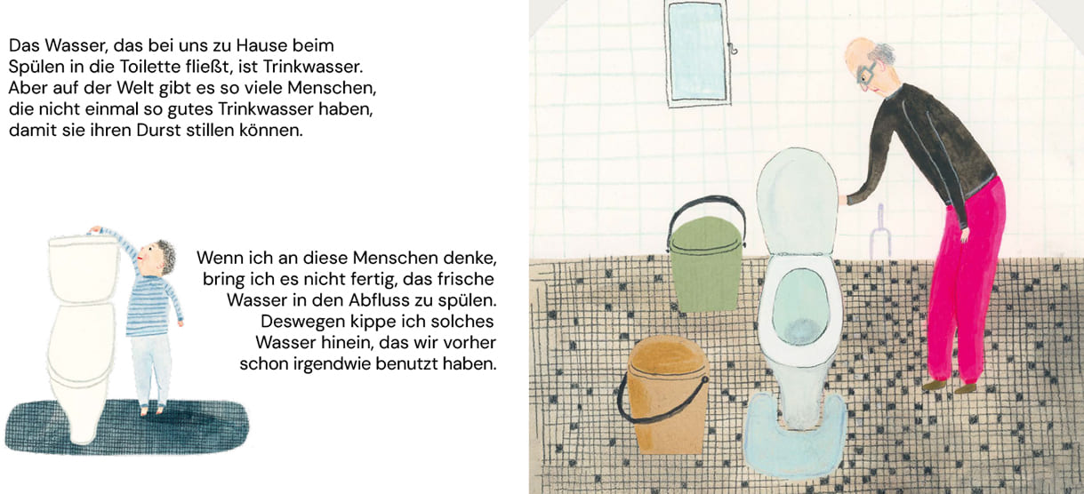 Doppelseite aus dem Bilderbuch 