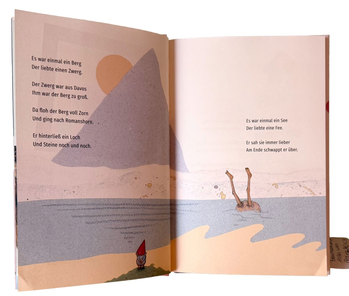 Doppelseite aus dem Buch "Es war einmal ein Tier, das konnte nichts dafür - Kindergedichte"