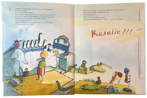 Doppelseite aus dem Bilderbuch "Das Zookonzert"