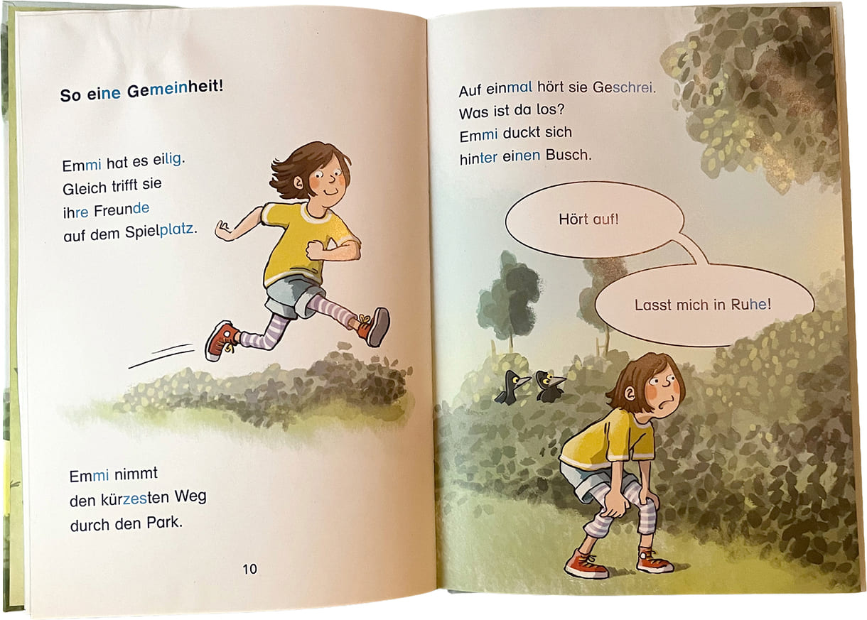 Doppelseite aus dem Buch "Zusammen sind wir stark!"