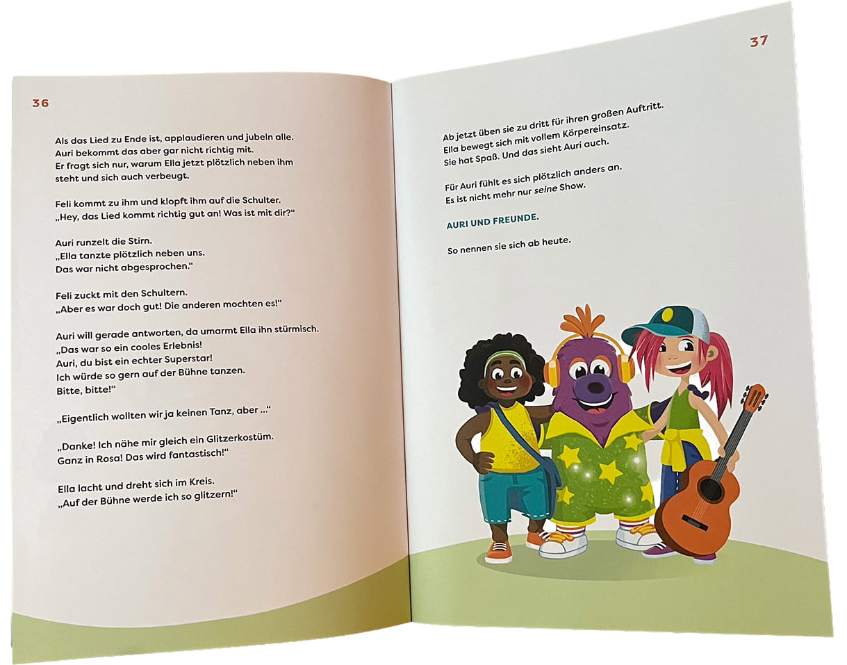 Doppelseite aus dem Büchlein 