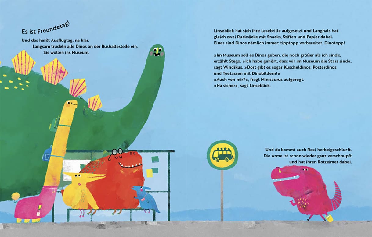 Doppelseite aus dem Bilderbuch 