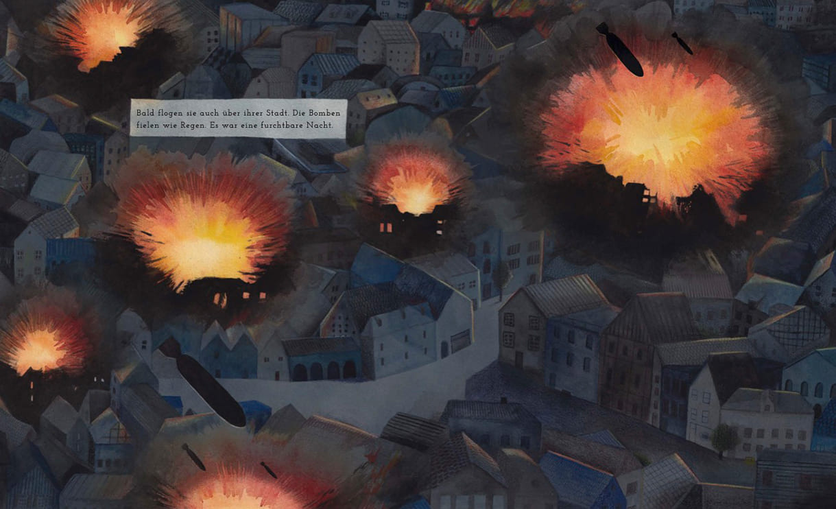 Doppelseite aus dem Bilderbuch 