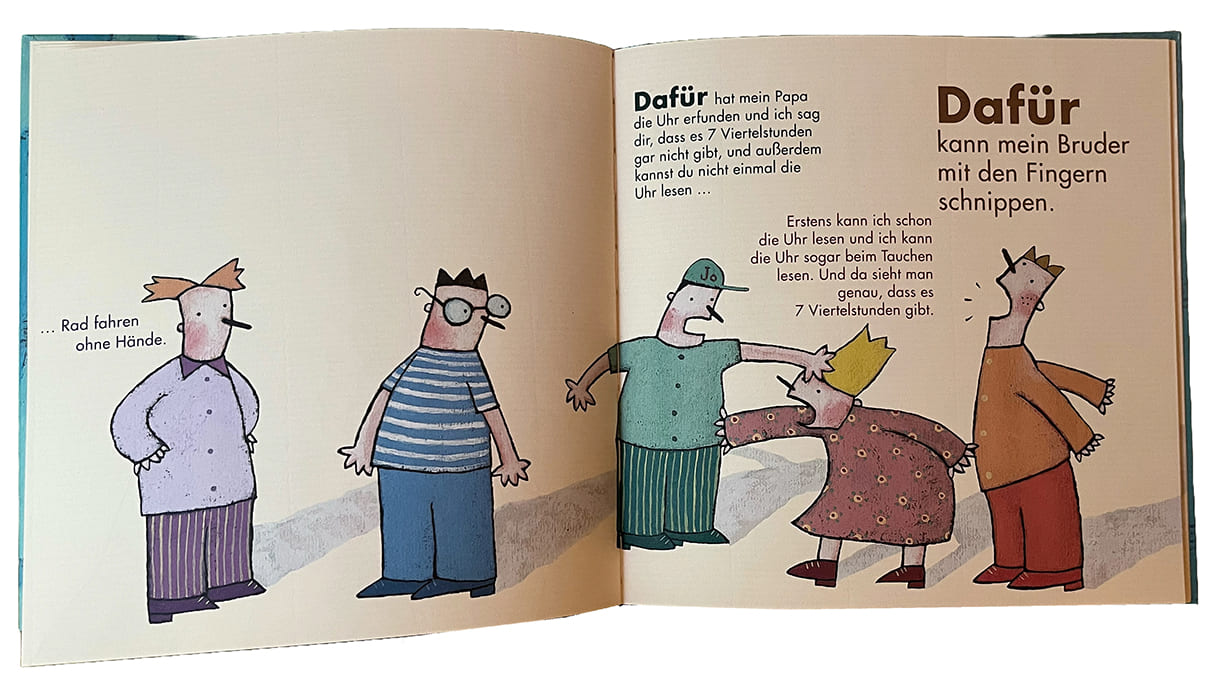 Doppelseite aus dem Bilderbuch 