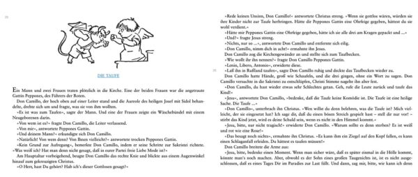Doppelseite aus "Don Camillo und Peppone"