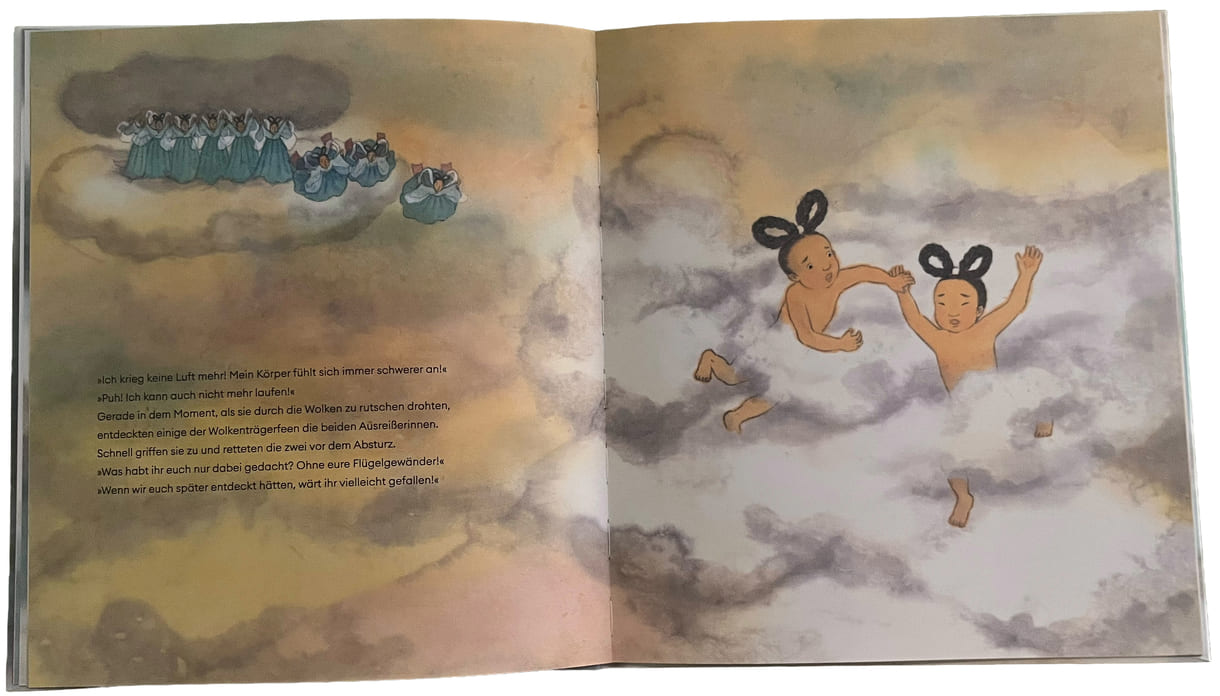 Doppelseite aus dem Bilderbuch 