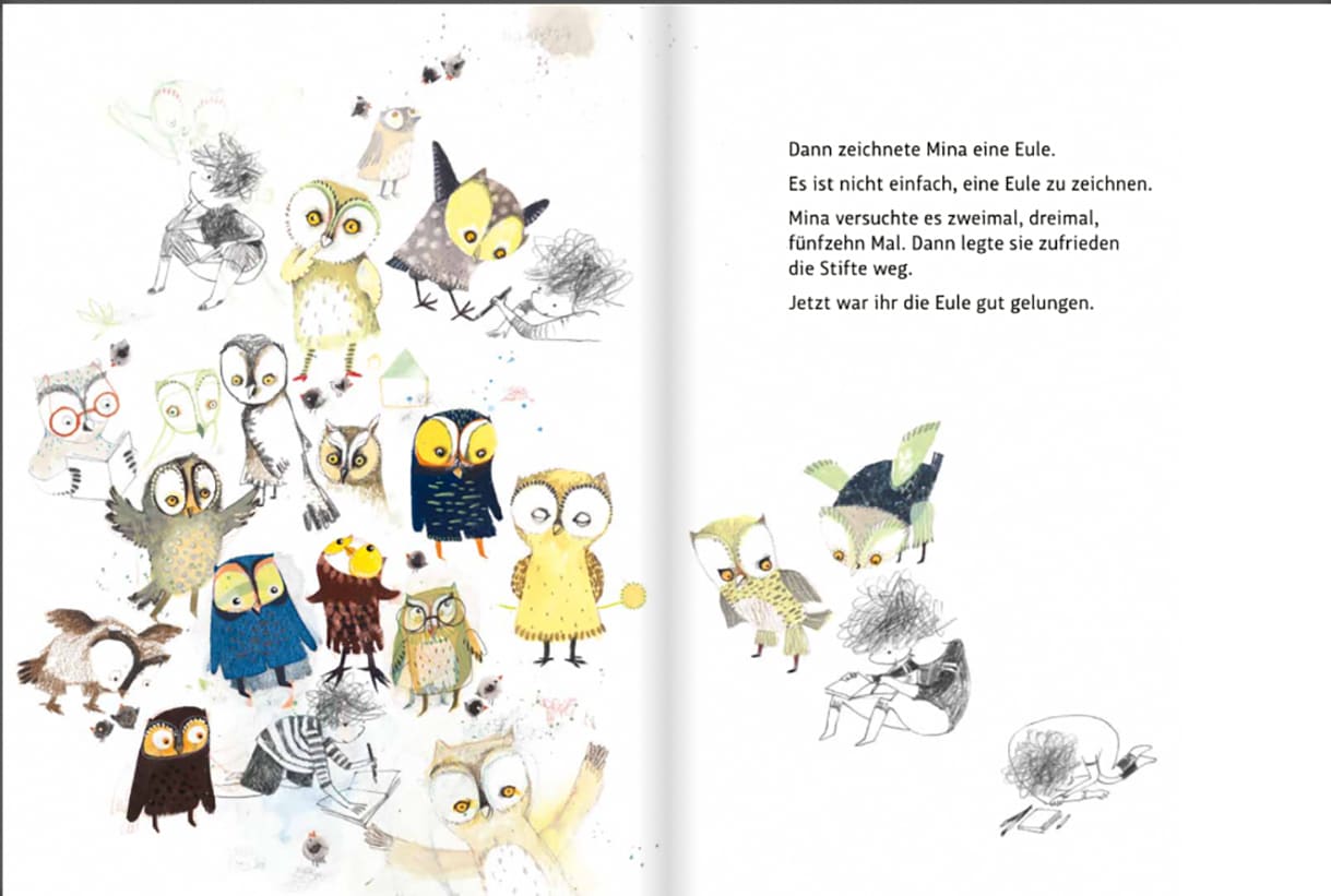 Doppelseite aus dem Bilderbuch 