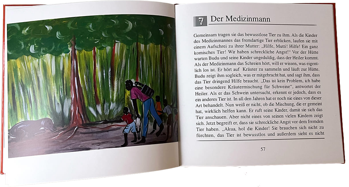Doppelseite aus dem bebilderten Buch: 