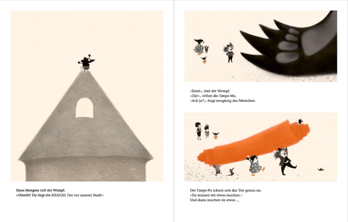 Doppelseite aus dem Bilderbuch 