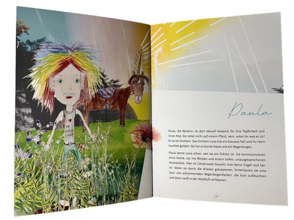 Doppelseite aus dem Bilderbuch "Paula, Peter & Panini"