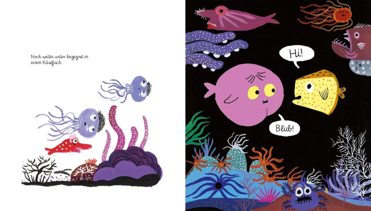 Doppelseite aus dem Bilderbuch 