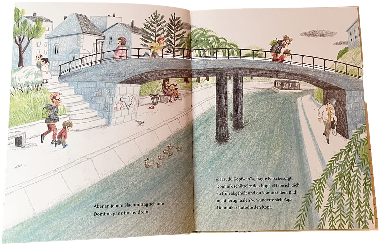 Doppelseite aus dem Bilderbuch 