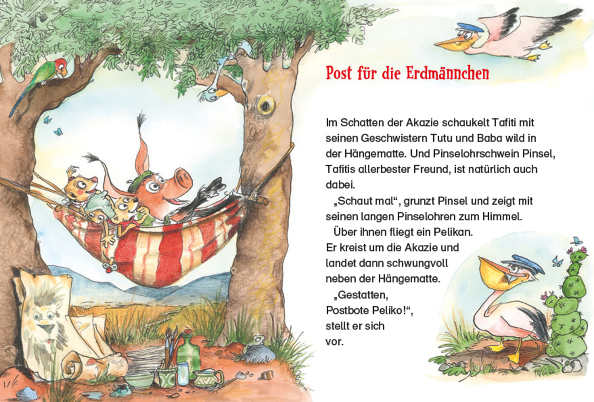 Doppelseite aus dem bebilderten Buch 