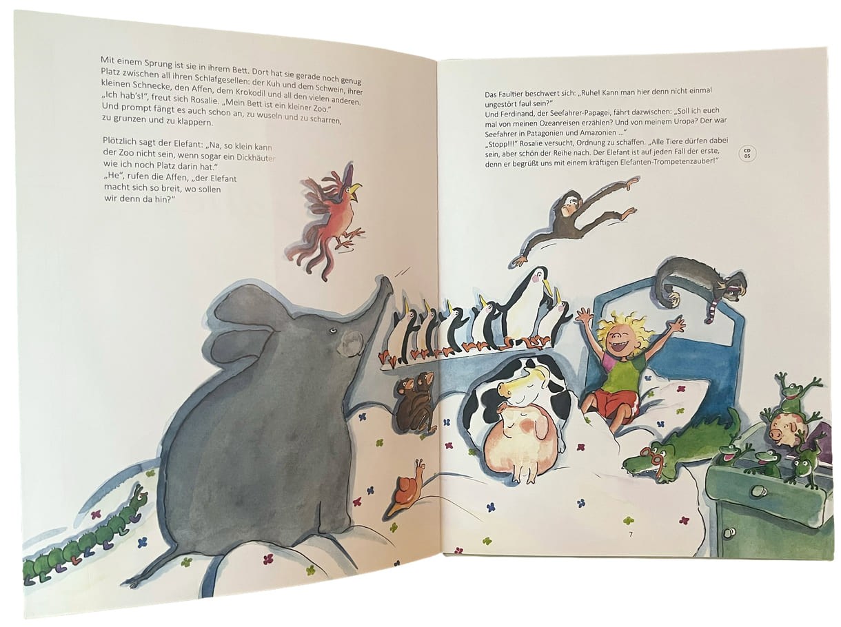 Doppelseite aus dem Bilderbuch 