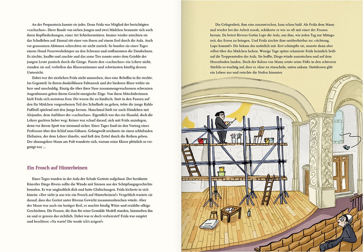 Doppelseite aus dem bebilderten Buch 