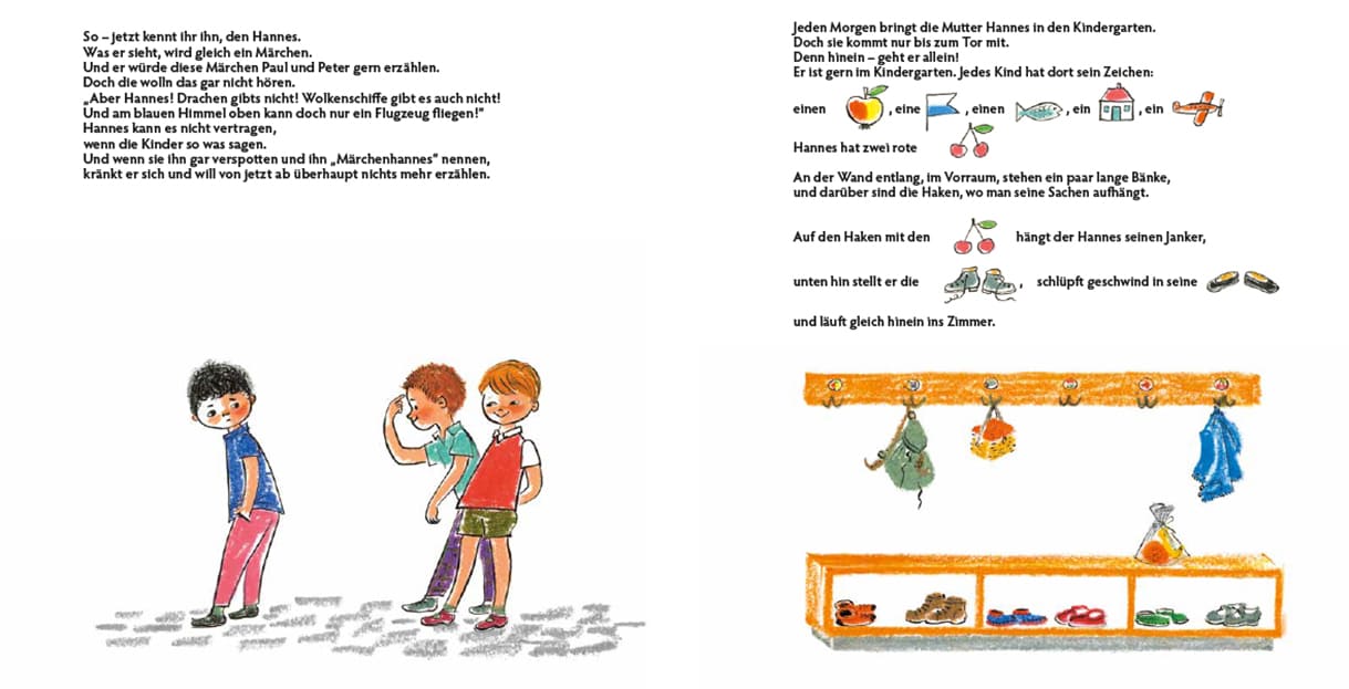 Doppelseite aus dem Bilderbuch 