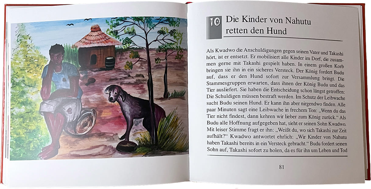 Doppelseite aus dem bebilderten Buch: 