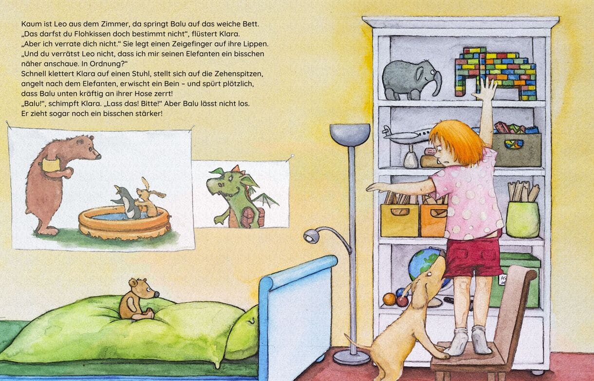 Doppelseite aus dem Bilderbuch 