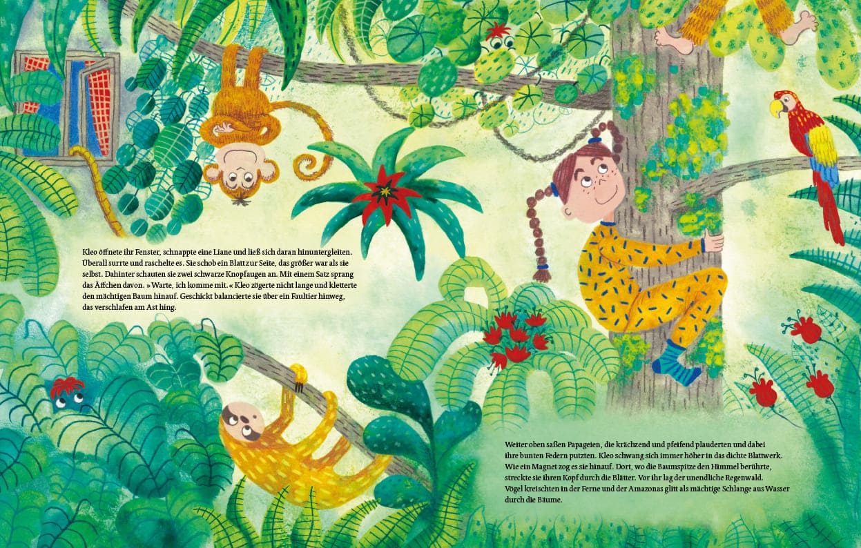 Doppelseite aus dem Bilderbuch 