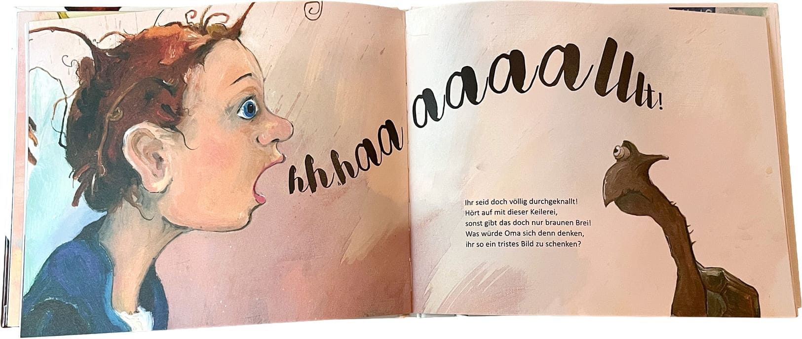 Doppelseite aus dem Bilderbuch 