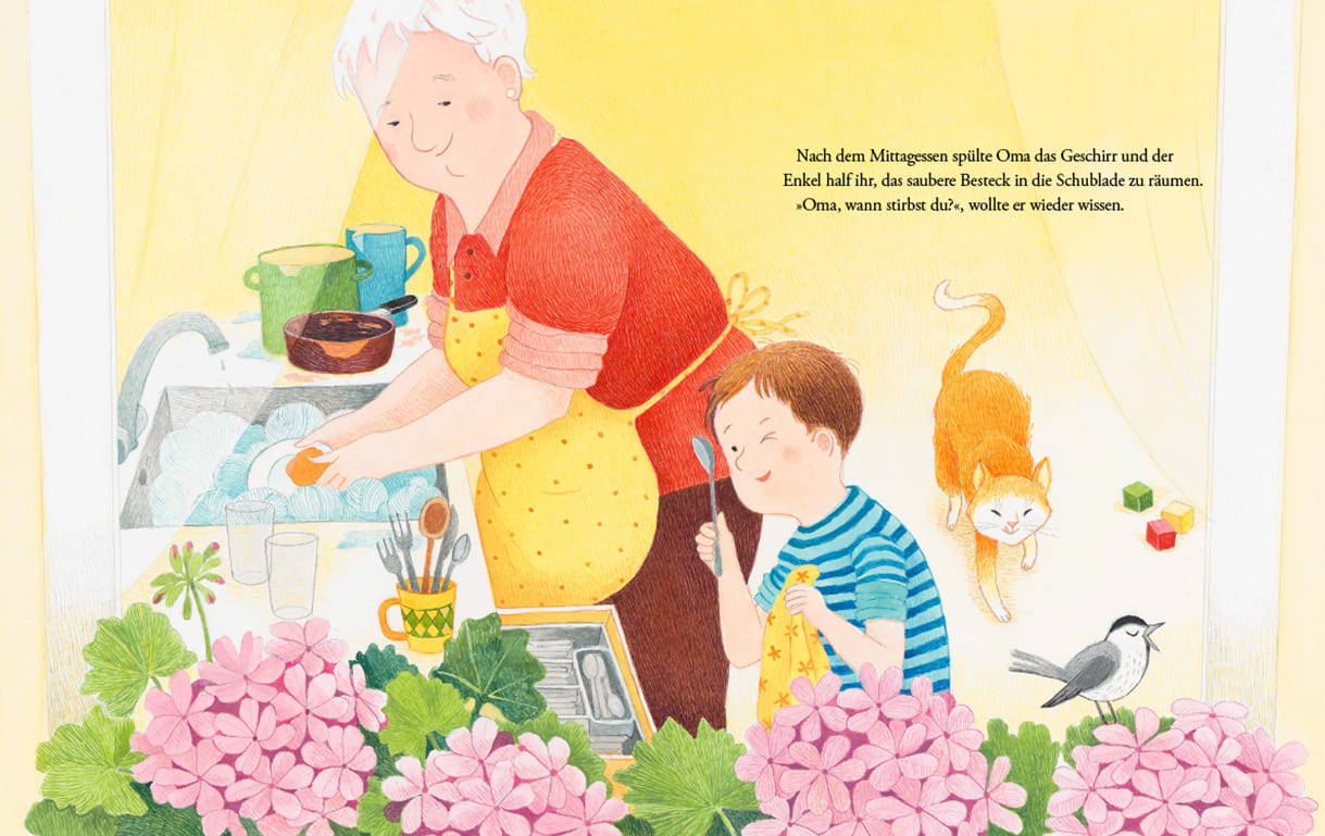 Doppelseite aus dem Bilderbuch 