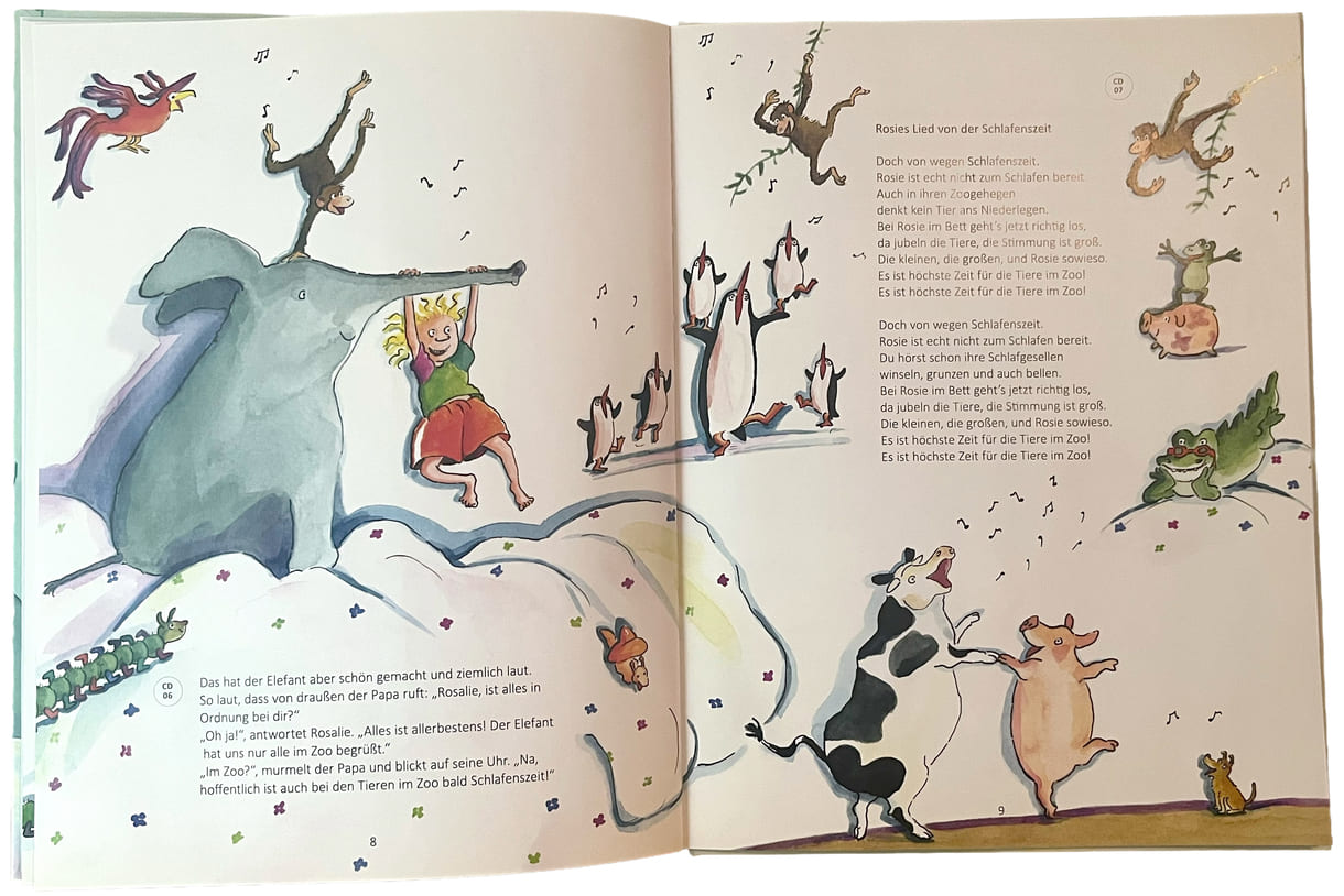 Doppelseite aus dem Bilderbuch 